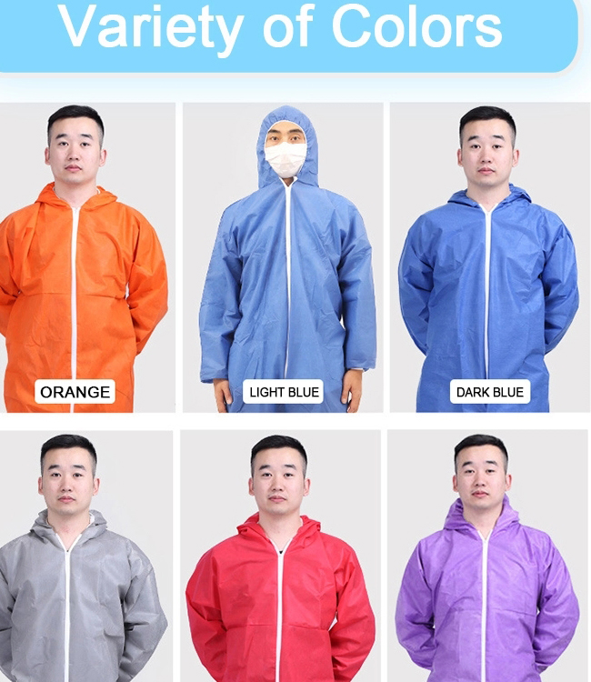 PP无纺布一片式防护服 PP无纺布一片式防护服